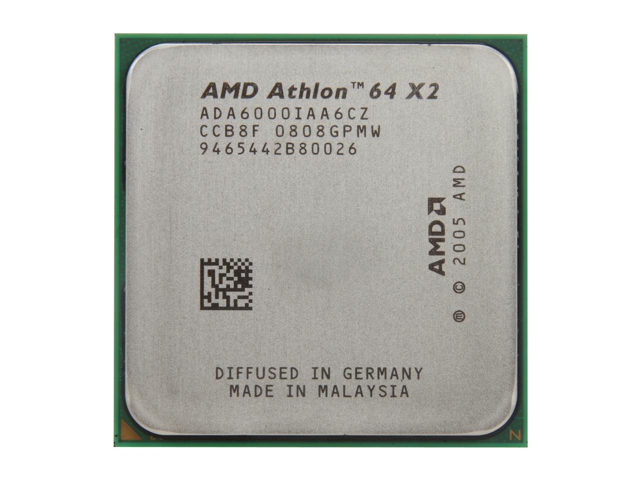 AMD Athlon 64 X2 6000+ Windsor Dual-Core 3.0 GHz Socket AM2 89W ADA6000IAA6CZ Processor