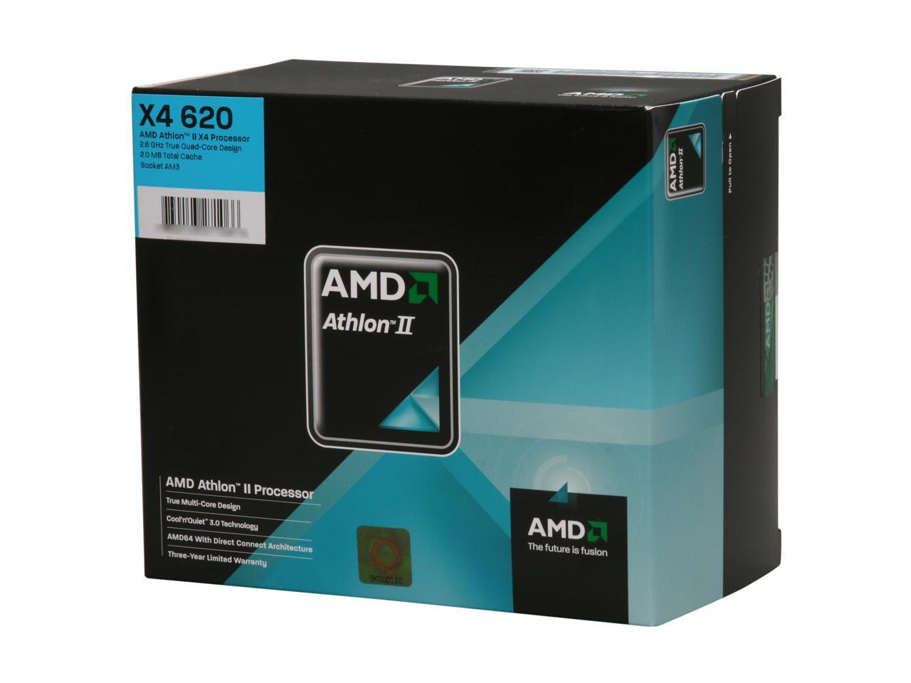 AMD Athlon II X4 620 Propus Quad-Core 2.6 GHz Socket AM3 95W ADX620WFGIBOX Processor