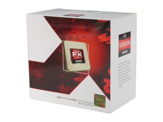 AMD FX-4100 Zambezi Quad-Core 3.6GHz (3.8GHz Turbo) Socket AM3+ 95W FD4100WMGUSBX Desktop Processor