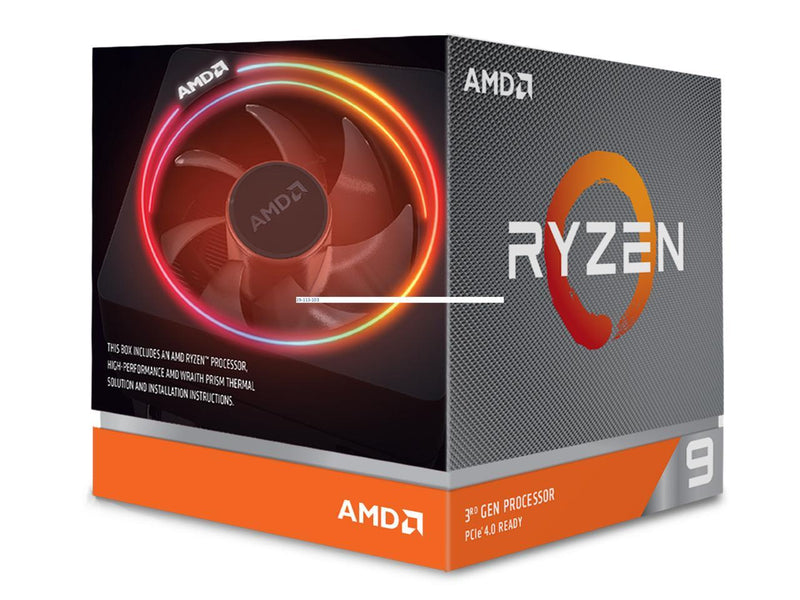 AMD RYZEN 9 3900X 12-Core 3.8 GHz (4.6 GHz Max Boost) Socket AM4 105W 100-100000023BOX Desktop Processor