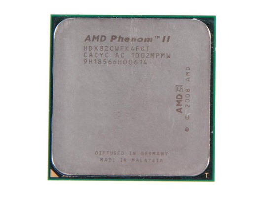 AMD Phenom II X4 820 Deneb Quad-Core 2.8 GHz Socket AM3 95W HDX820WFK4FGI Desktop Processor