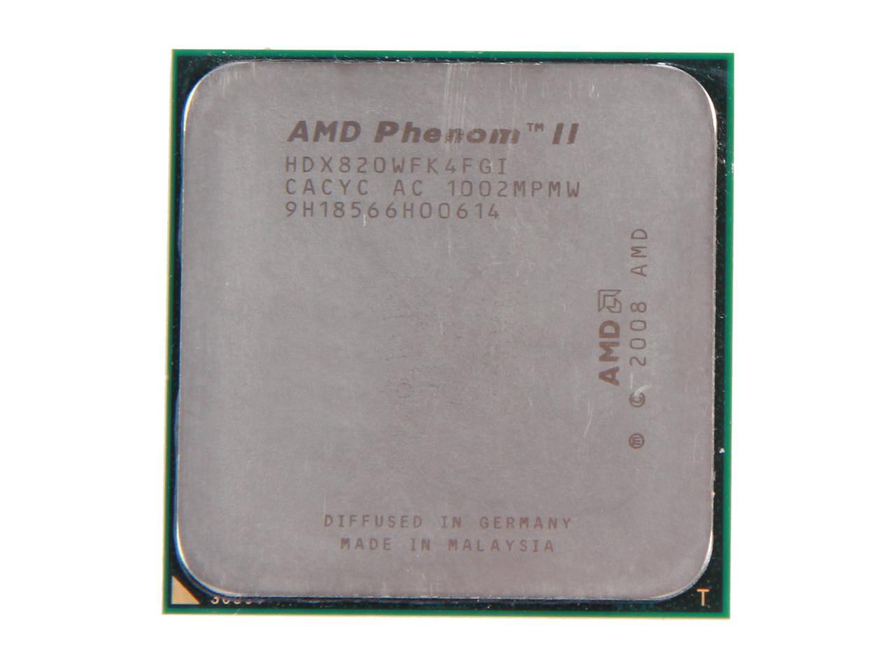 AMD Phenom II X4 820 Deneb Quad-Core 2.8 GHz Socket AM3 95W HDX820WFK4FGI Desktop Processor