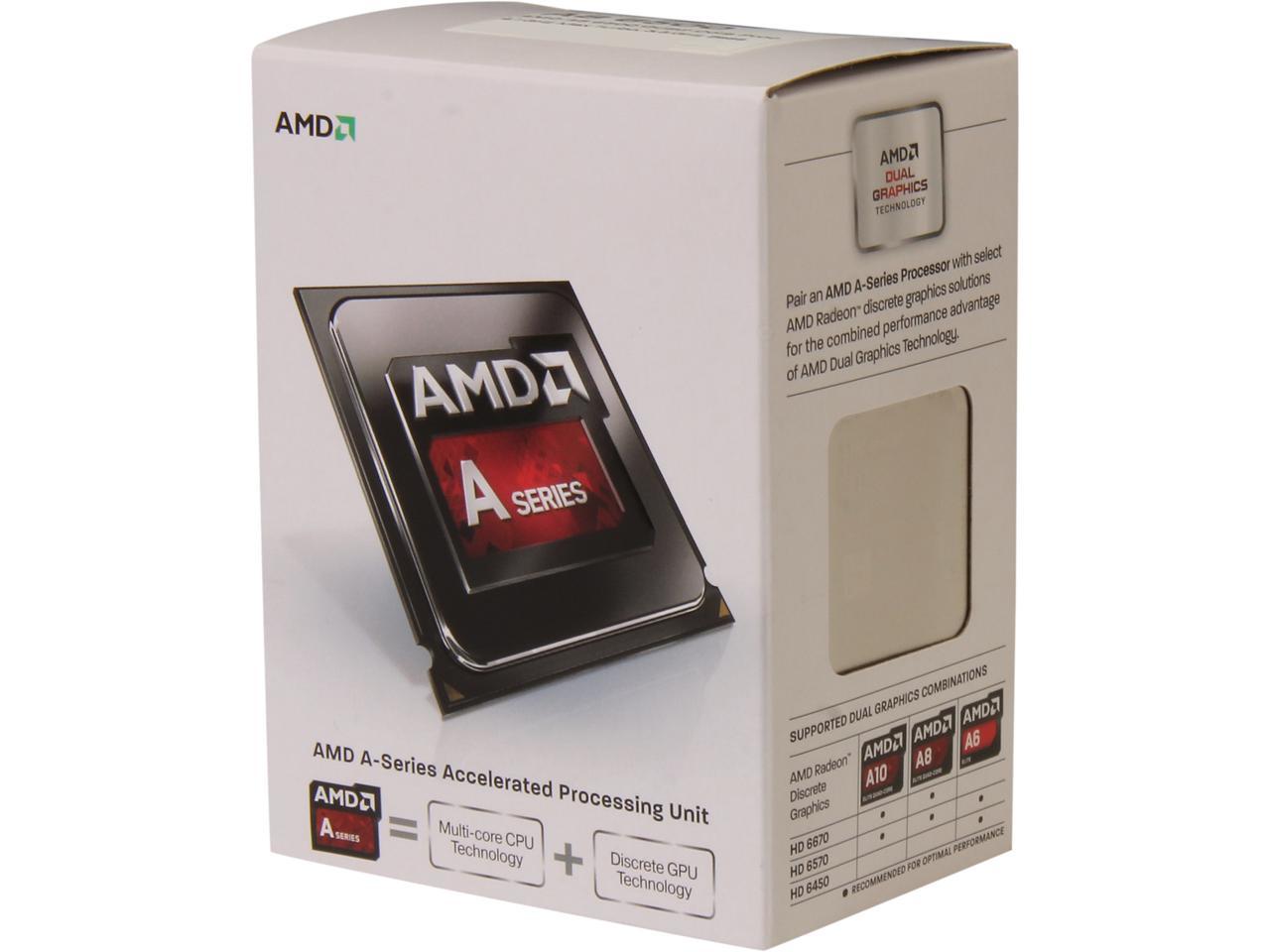 AMD A8-6500 Richland Quad-Core 3.5 GHz Socket FM2 65W AD6500OKHLBOX Desktop Processor AMD Radeon HD