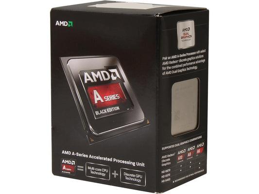 AMD A6-6400K Richland Dual-Core 3.9 GHz Socket FM2 65W AD640KOKHLBOX Desktop Processor - Black Edition AMD Radeon HD