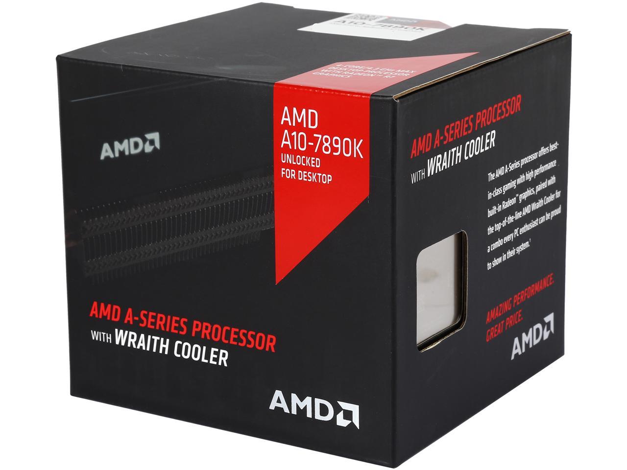 AMD A10-7890K with AMD Wraith Cooler Quad-Core Socket FM2+ 95W AD789KXDJCHBX Desktop Processor AMD Radeon R7