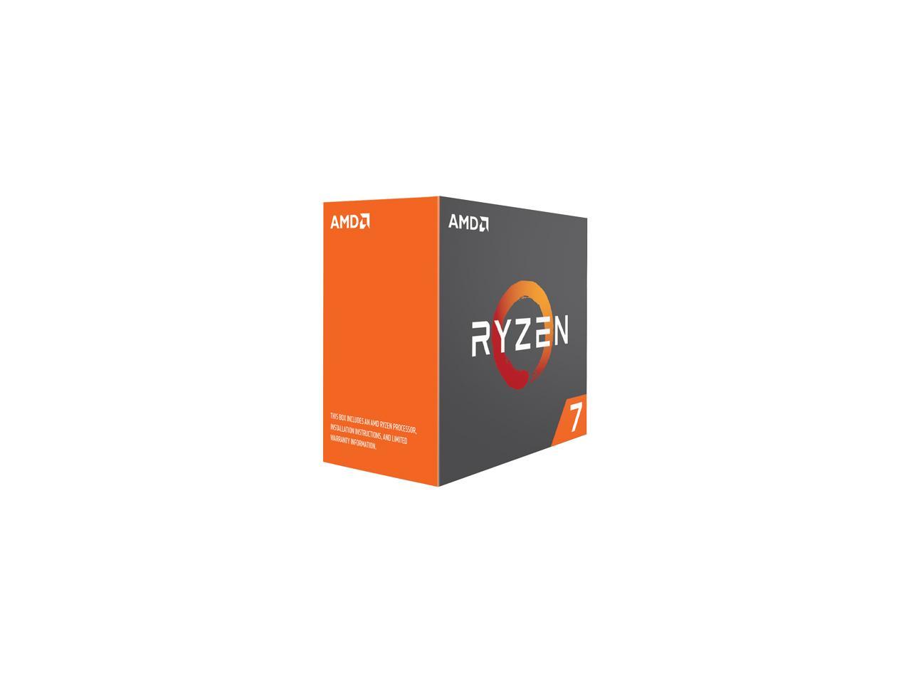 AMD RYZEN 7 1800X 8-Core 3.6 GHz (4.0 GHz Turbo) Socket AM4 95W YD180XBCAEWOF Desktop Processor