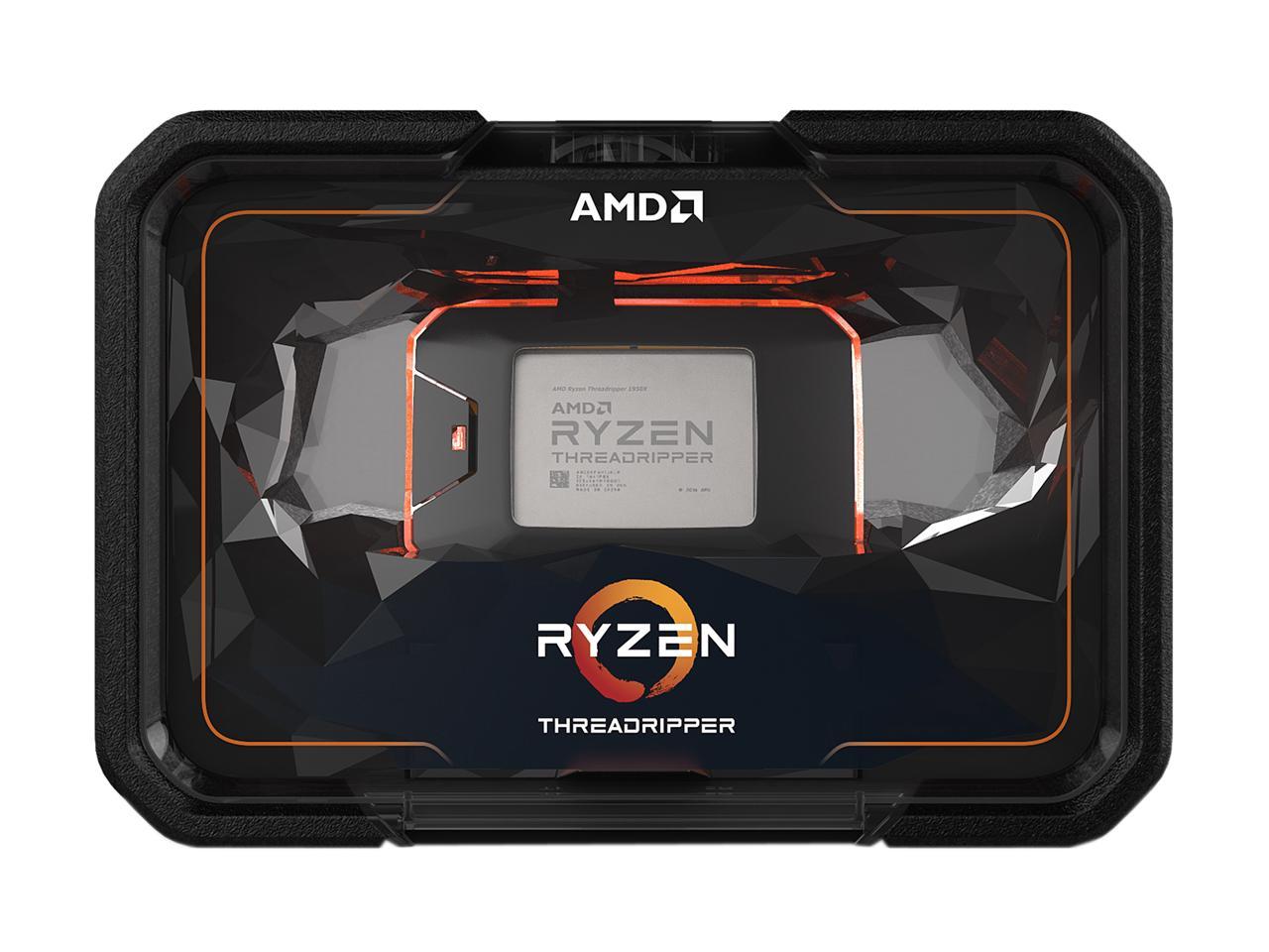 AMD 2nd Gen Ryzen Threadripper 2950X, 16-Core, 32-Thread, 4.4 GHz Max Boost (3.5 GHz Base), Socket sTR4 180W YD295XA8AFWOF Desktop Processor