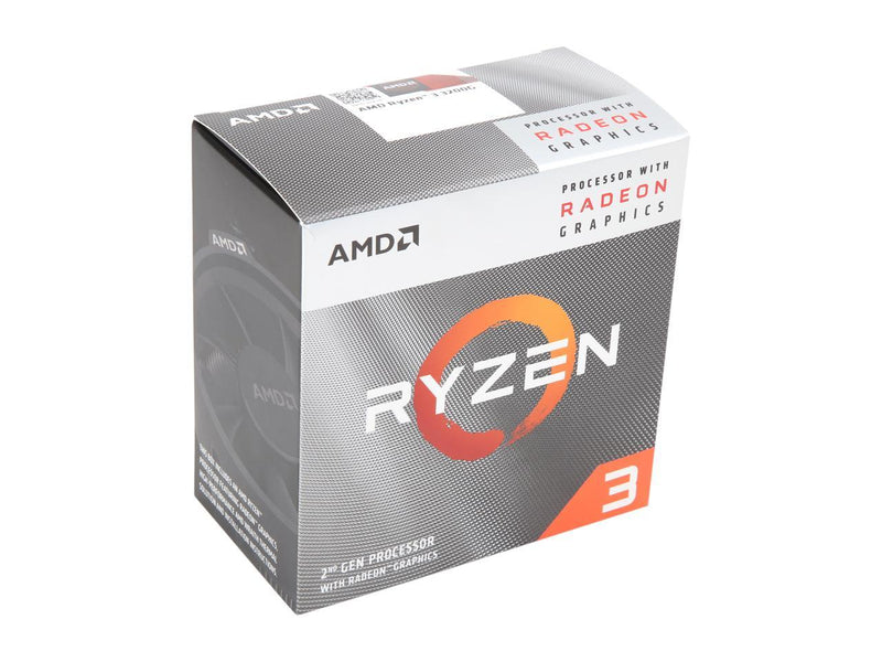 AMD RYZEN 3 3200G 4-Core 3.6 GHz (4.0 GHz Max Boost) Socket AM4 65W YD3200C5FHBOX Desktop Processor