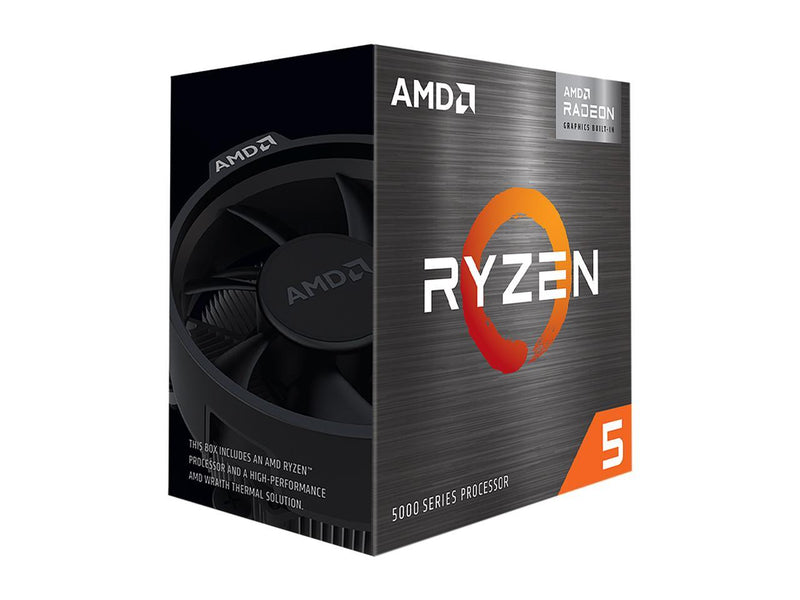 AMD Ryzen 5 5600G - Ryzen 5 5000 G-Series Cezanne (Zen 3) 6-Core 3.9 GHz Socket AM4 65W AMD Radeon Graphics Desktop Processor - 100-100000252BOX