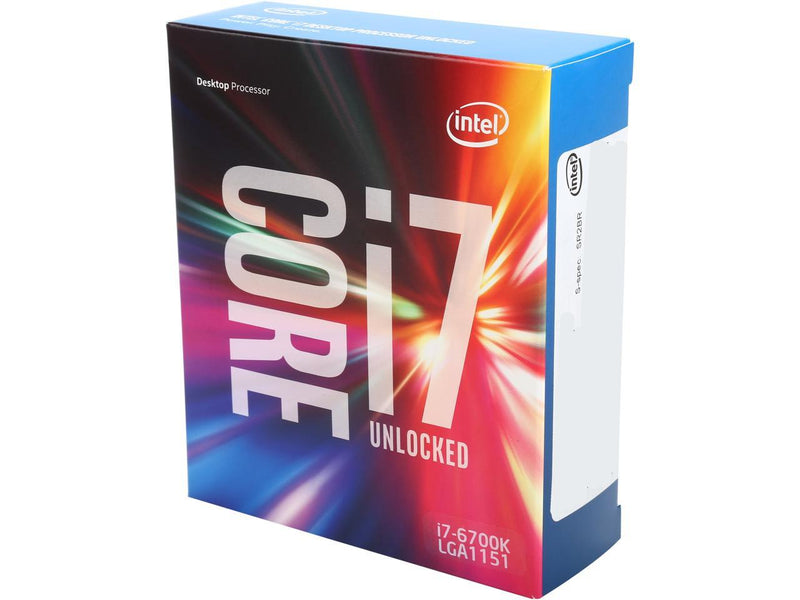 Intel Core i7-6700K 8M Skylake Quad-Core 4.0 GHz LGA 1151 91W BX80662I76700K Desktop Processor Intel HD Graphics 530