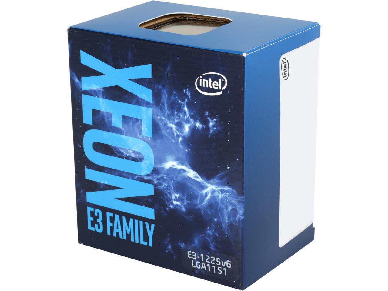 Intel Xeon E3-1225 V6 Kaby Lake 3.3 GHz (3.7 GHz Turbo) LGA 1151 73W BX80677E31225V6 Server Processor Intel® HD Graphics P630