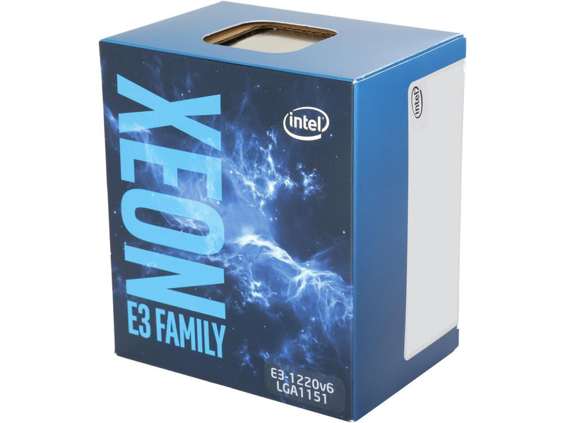 Intel Xeon E3-1220 V6 Kaby Lake 3.0 GHz (3.5 GHz Turbo) LGA 1151 72W BX80677E31220V6 Server Processor