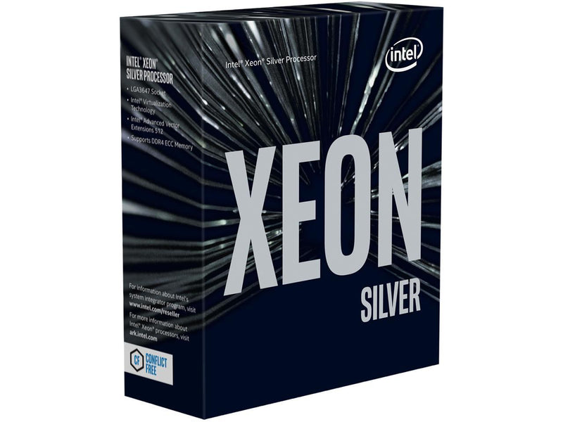 Intel Xeon Scalable Silver 4112 SkyLake 4-Core 2.6 GHz (3.0 GHz Turbo) LGA 3647 85W BX806734112 Server Processor