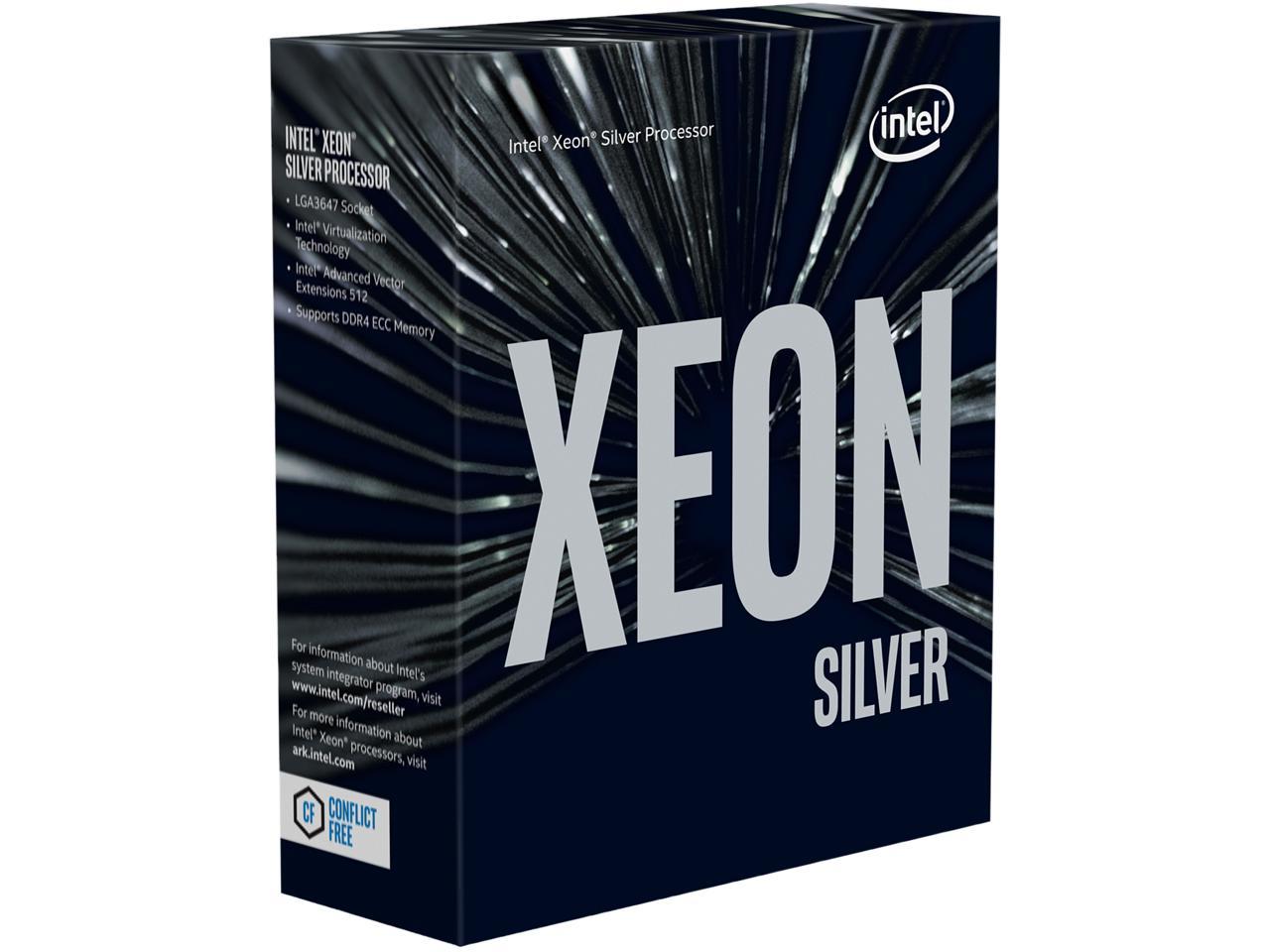 Intel Xeon Scalable Silver 4114 SkyLake 10-Core 2.2 GHz (3.0 GHz Turbo) LGA 3647 85W BX806734114 Server Processor