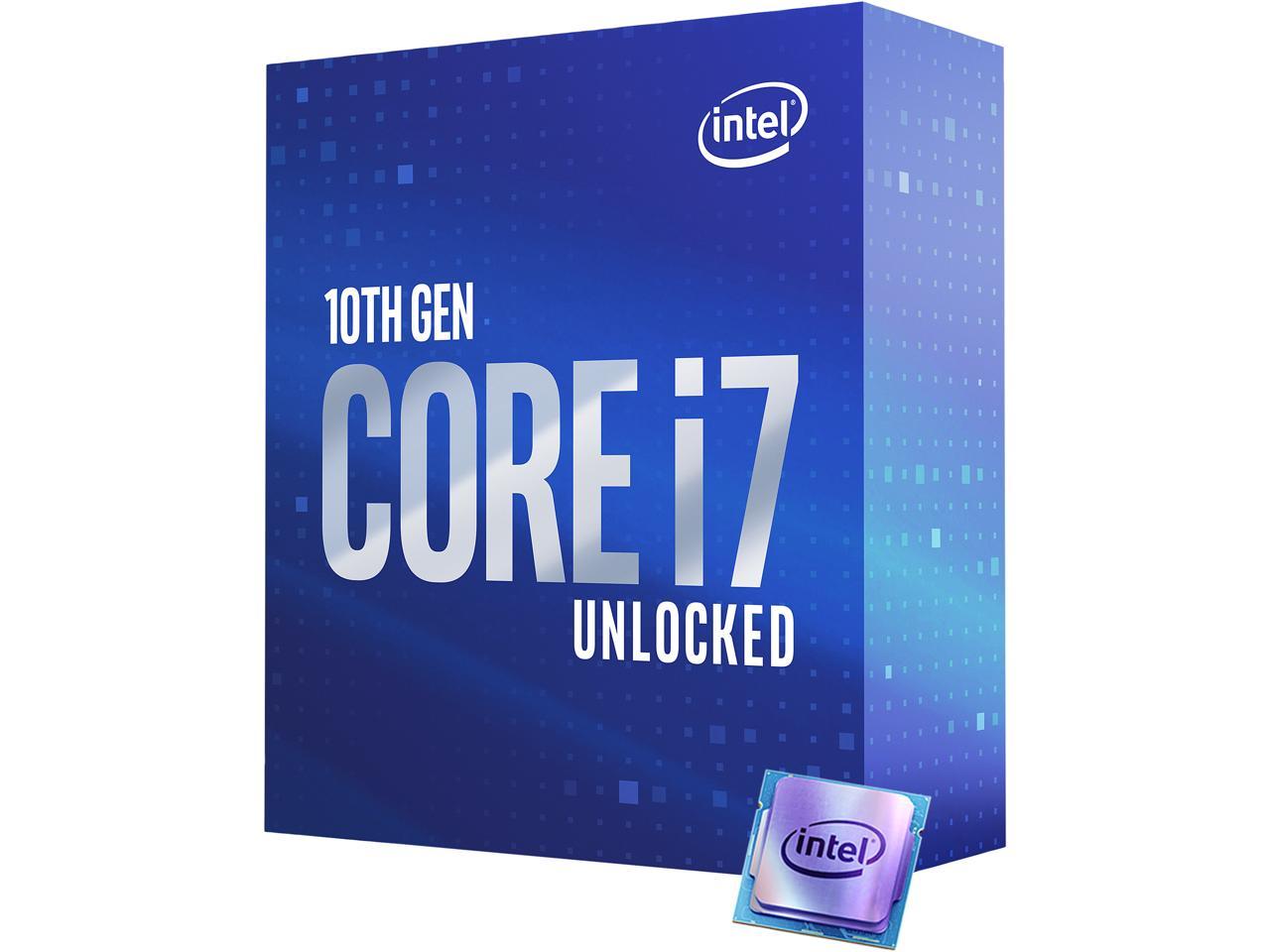 Intel Core i7-10700K Comet Lake 8-Core 3.8 GHz LGA 1200 125W Desktop Processor w/ Intel UHD Graphics 630