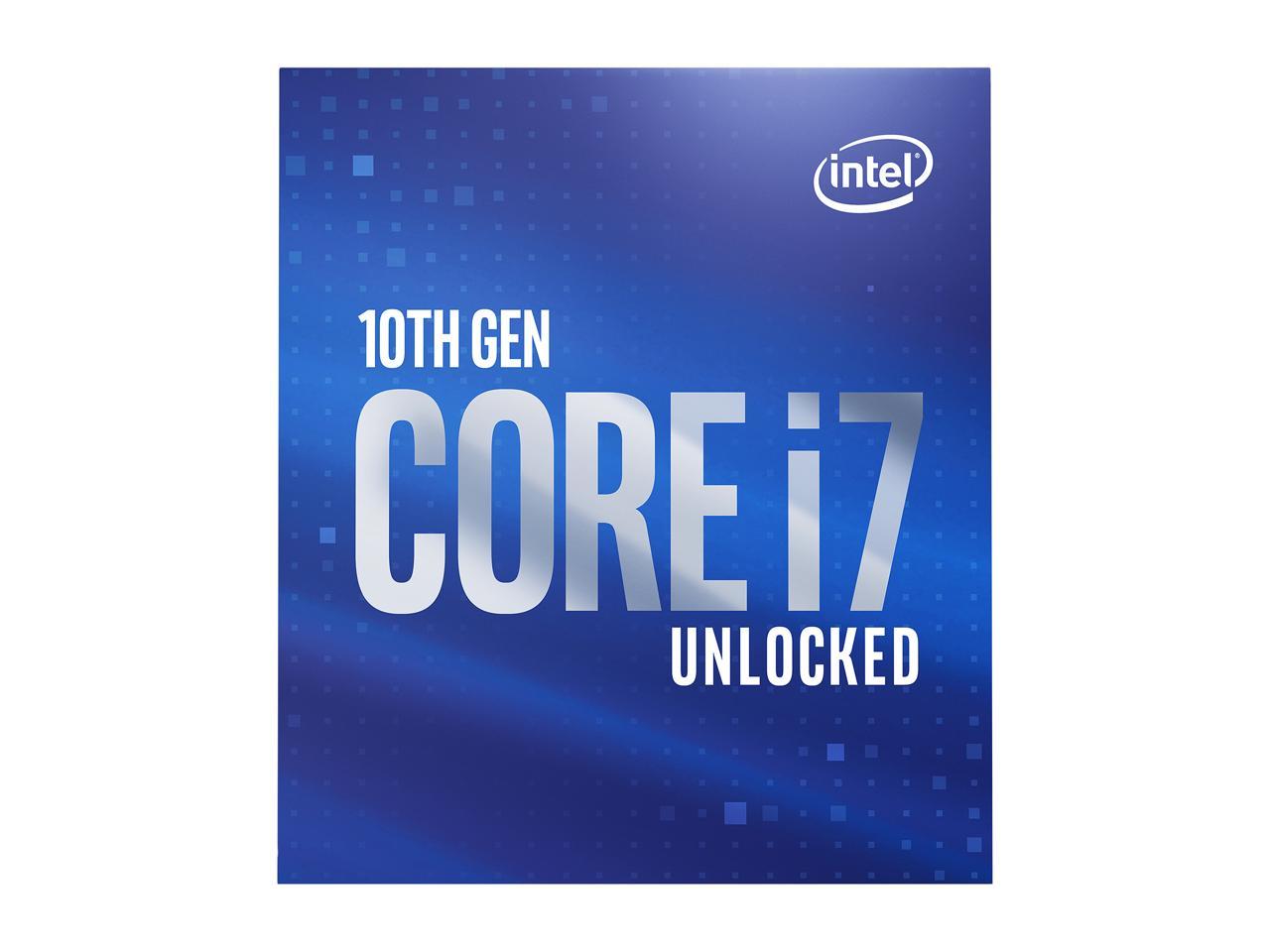 Intel Core i7-10700K Comet Lake 8-Core 3.8 GHz LGA 1200 125W Desktop Processor w/ Intel UHD Graphics 630