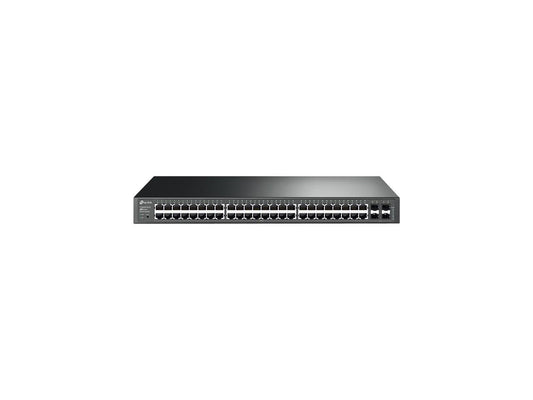 TP-Link 48 Port Gigabit Switch | Smart Managed Switch w/ 4 SFP Slots | Limited Lifetime Protection | Support L2/L3/L4 QoS, IGMP and Link Aggregation | IPv6 and Static Routing (T1600G-52TS)