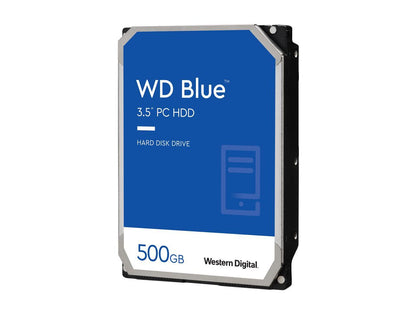 WD Blue 500GB Desktop Hard Disk Drive - 5400 RPM SATA 6Gb/s 64MB Cache 3.5 Inch - WD5000AZRZ