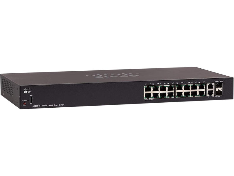 Cisco Sg250-18 18-Port Gigabit Smart Switch