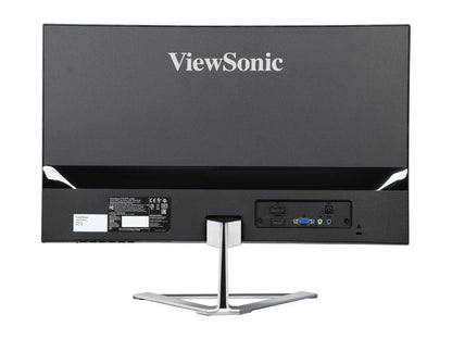 ViewSonic VX2476-SMHD 24" Full HD 1920 x 1080 VGA HDMI DisplayPort Anti-Glare Ultra-Slim SuperClear Flicker-Free Blue Light Filter LED Backlit IPS Monitor