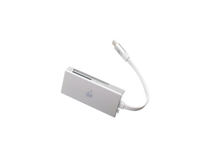 IOGEAR GFR3C15 3 in 1 USB-C Quantum Card Reader/Writer - CF, MicroSD, UHS-II SD