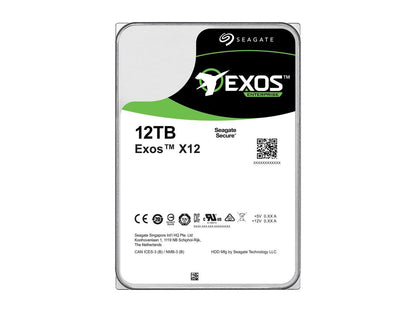 Seagate Exos HDD ST12000NM0027 12TB 3.5 7200RPM 256MB SAS 12GB s Enterprise Bare