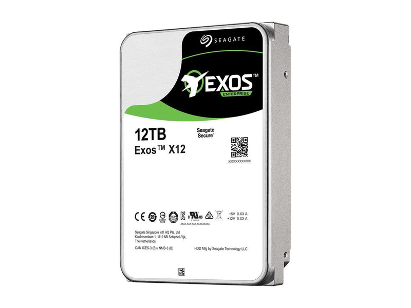 Seagate Exos HDD ST12000NM0027 12TB 3.5 7200RPM 256MB SAS 12GB s Enterprise Bare