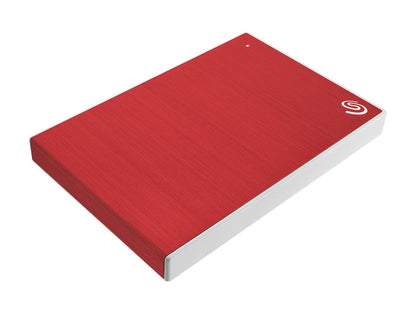 Seagate Backup Plus Slim STHN2000403 2TB Portable Hard Drive - 2.5" External - Red