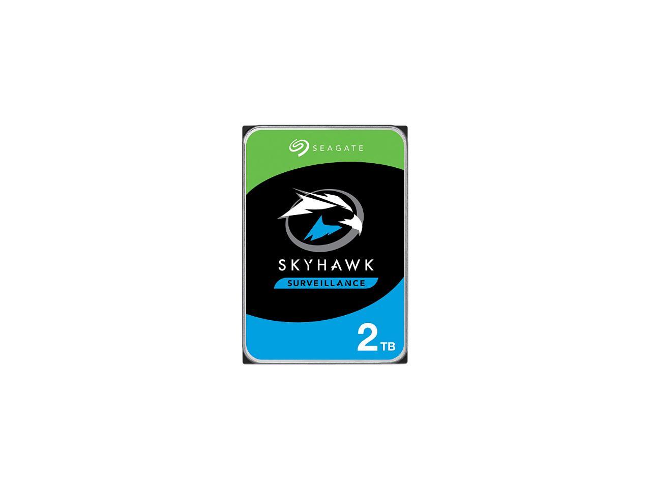 Seagate ST2000VX015 3.5 in. 256 MB & 2TB Skyhawk Surveillance Internal Hard Drive HDD