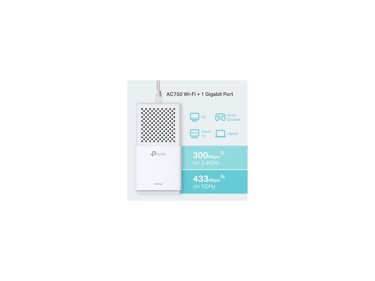 TP-Link TL-WPA7510 KIT AV1000 Gigabit Powerline ac Wi-Fi Kit