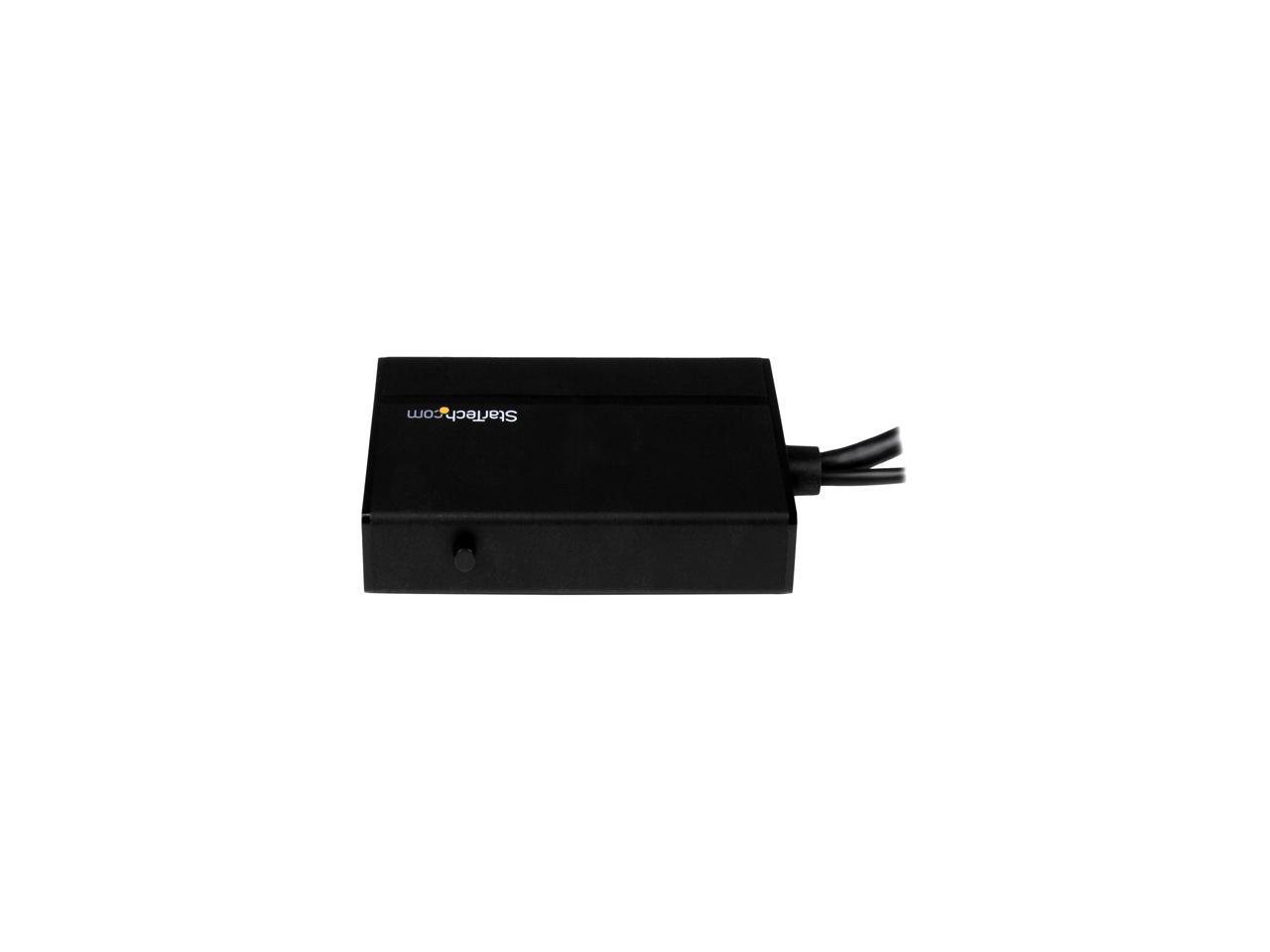 StarTech HD2DPVGADVI Travel A/V Adapter: 3-in-1 HDMI to DisplayPort, VGA or DVI - 1920 x 1200