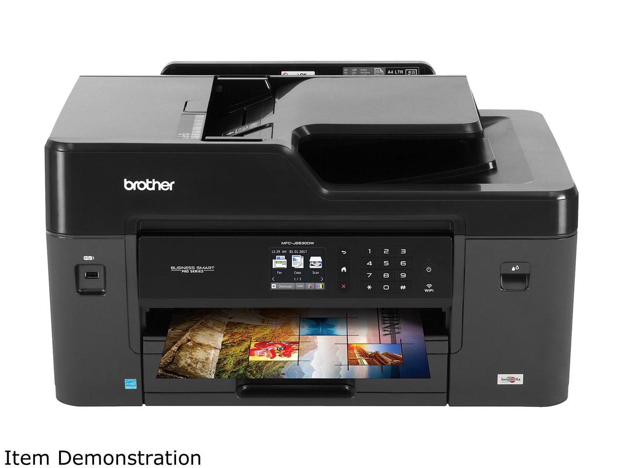 Brother MFC-J6530DW Wireless All-in-One Color Inkjet Printer with Automatic Duplex Printing