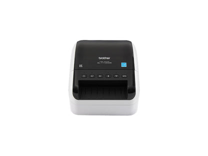 Brother QL-1110NWB 4" Wide Format, Professional Direct Thermal Label Printer, USB, USB Host, Bluetooth 2.1+EDR, Wireless (b/g/n), Ethernet, WirelessDirect, Auto Cutter - White/Black