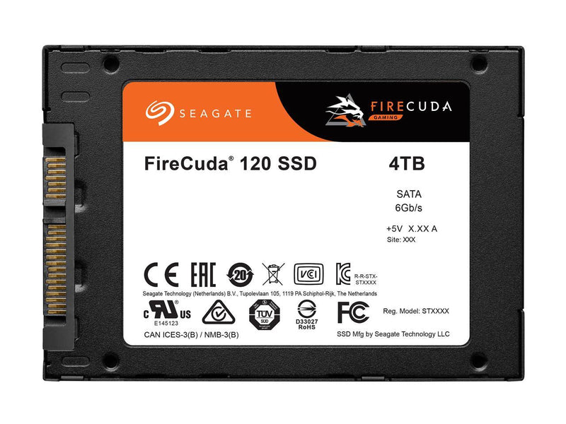 Seagate FireCuda 120 ZA4000GM1A001 4TB 2.5 inch SATA 6.0Gb/s Solid State Drive (3D TLC)