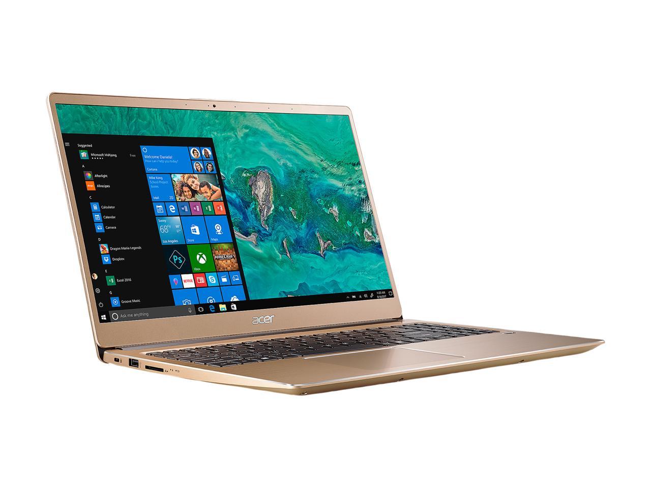 Acer Laptop Swift 3 SF315-52-81HD Intel Core i7 8th Gen 8550U (1.80 GHz) 8 GB Memory 256 GB SSD Intel UHD Graphics 620 15.6" Windows 10 Home 64-bit