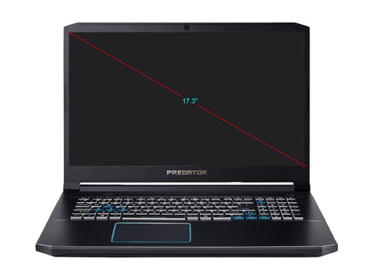 Acer Predator Helios 300 PH317-53-77HB 17.3" IPS Intel Core i7 9th Gen 9750H (2.60 GHz) NVIDIA GeForce GTX 1660 Ti 8 GB Memory 512 GB SSD Windows 10 Home 64-bit Gaming Laptop