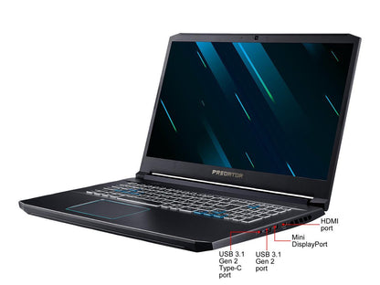 Acer Predator Helios 300 PH317-53-77HB 17.3" IPS Intel Core i7 9th Gen 9750H (2.60 GHz) NVIDIA GeForce GTX 1660 Ti 8 GB Memory 512 GB SSD Windows 10 Home 64-bit Gaming Laptop