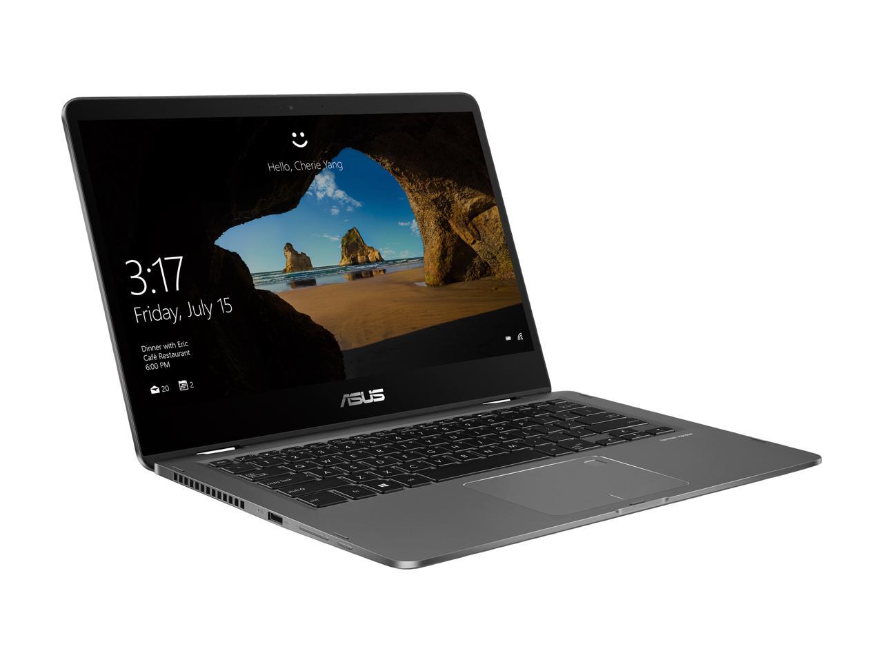 ASUS ZenBook Flip 14 Ultra Slim Convertible Laptop 14" Full HD WideView Touch, 8th-Gen Intel Core i7-8565U Processor, 16 GB LPDDR3, 512 GB NVMe PCIe SSD, GeForce MX150, Windows 10 - UX461FN-DH74T