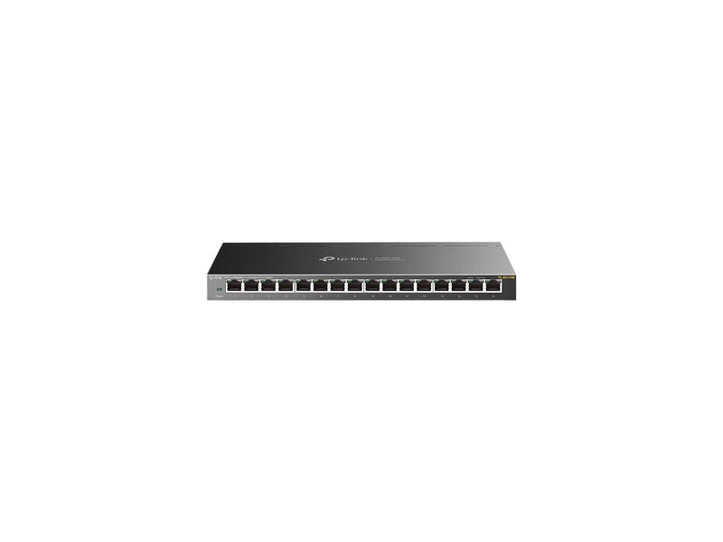 TP-Link 16 Port Gigabit Switch | Easy Smart Managed | Plug & Play | Lifetime Protection | Desktop/Wall-Mount | Sturdy Metal w/Shielded Ports | Support QoS, Vlan, IGMP and Link Aggregation (TL-SG116E)