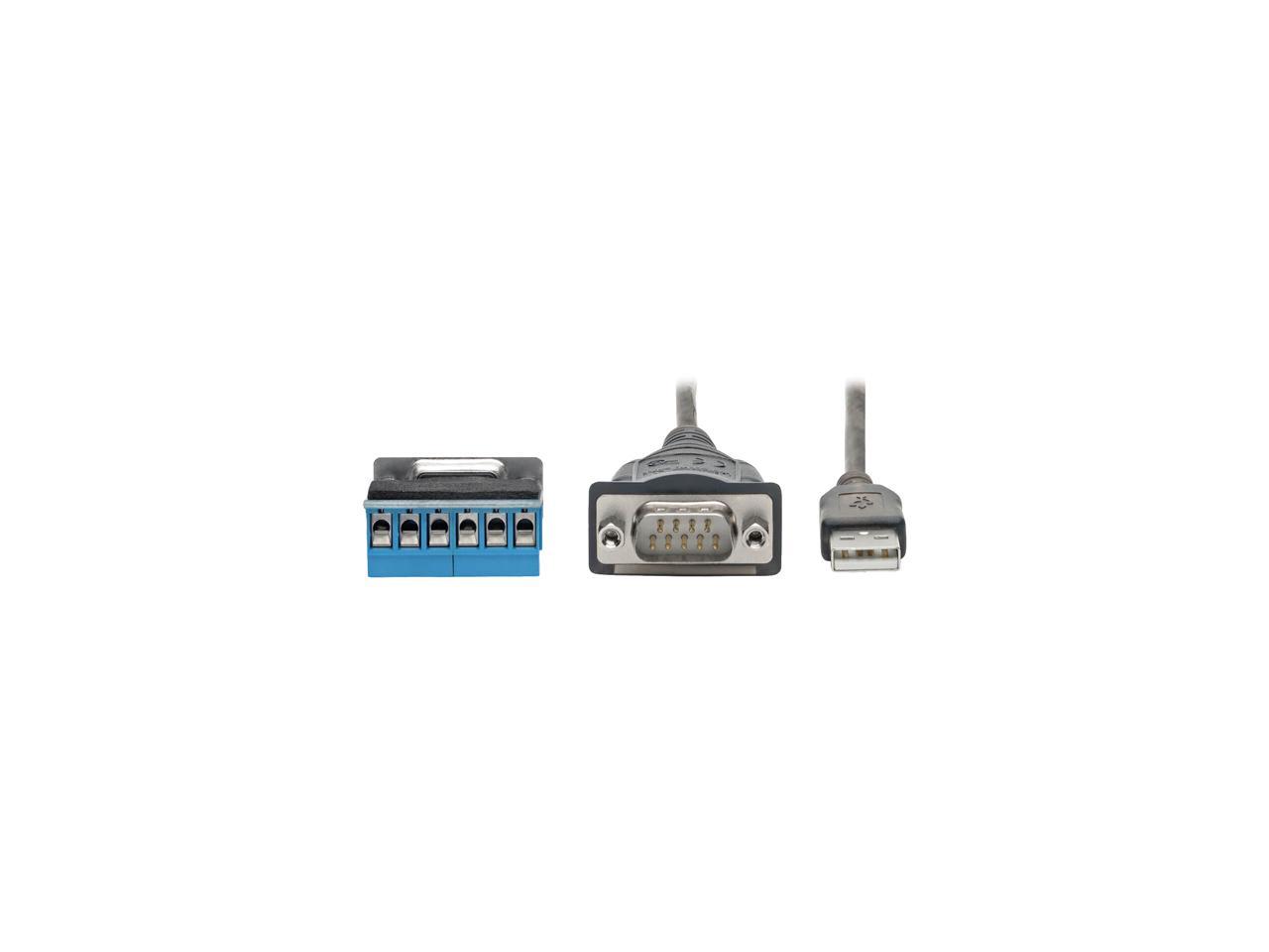 Tripp Lite U209-30N-IND USB to RS485/RS422 FTDI Serial Adapter Cable 30 in.