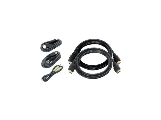 Iogear 6Ft Dual View Hdmi Usb Kvm Cable Kit With Audio (Taa)