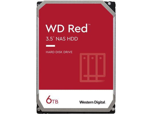 WD Red 6TB NAS Internal Hard Drive - 5400 RPM Class, SATA 6Gb/s, SMR, 256MB Cache, 3.5" - WD60EFAX