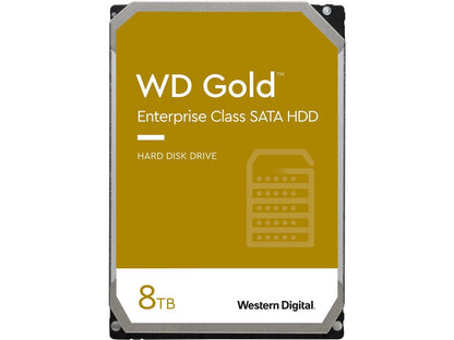 WD Gold 8TB Enterprise Class Hard Disk Drive - 7200 RPM Class SATA 6Gb/s 256MB Cache 3.5 Inch - WD8004FRYZ