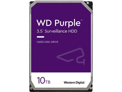 WD Purple WD102PURZ 10TB 7200 RPM 256MB Cache SATA 6.0Gb/s 3.5" Hard Drives Bare Drive