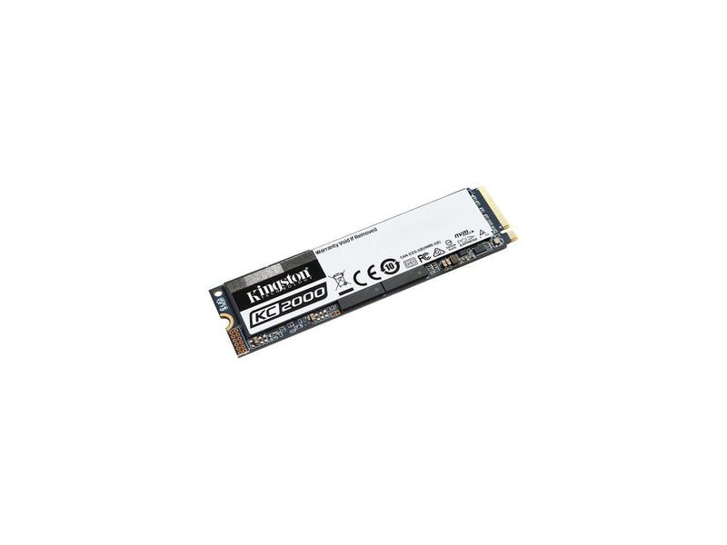 Kingston KC2000 M.2 2280 250GB NVMe PCIe Gen 3.0 x4 96-layer 3D TLC Internal Solid State Drive (SSD) SKC2000M8/250G