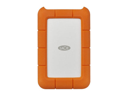 LaCie Rugged USB-C 4TB External Hard Drive Portable HDD – USB 3.0, Drop Shock Dust Rain Resistant Shuttle Drive, for Mac and PC Computer Desktop Workstation Laptop, 1 Month Adobe CC (STFR4000800)