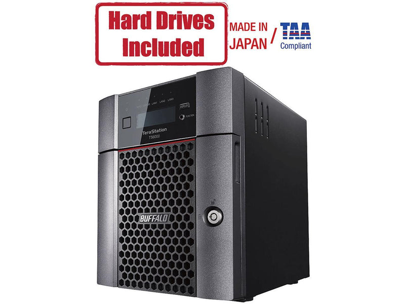 BUFFALO TeraStation 6400DN 32TB Desktop NAS Hard Drives Included + Snapshot