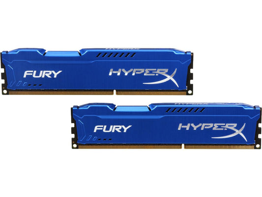 HyperX FURY 16GB (2 x 8GB) 240-Pin DDR3 SDRAM DDR3 1866 (PC3 14900) Desktop Memory Model HX318C10FK2/16