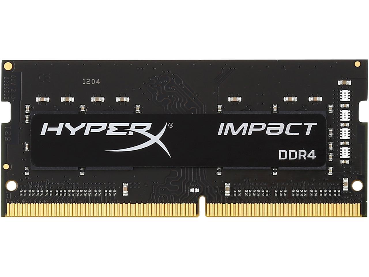 HyperX Impact 4GB 260-Pin DDR4 SO-DIMM DDR4 2400 (PC4 19200) Laptop Memory Model HX424S14IB/4