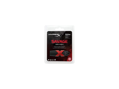 HyperX Savage 512GB USB 3.1/3.0 Flash Drive Model HXS3/512GB